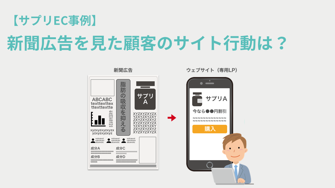 新聞広告を見た顧客のサイト行動は? サプリECでの事例